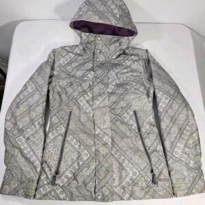 Burton Dryride The White Collection Floral Women's Ski Snowboard Jacket Size XS